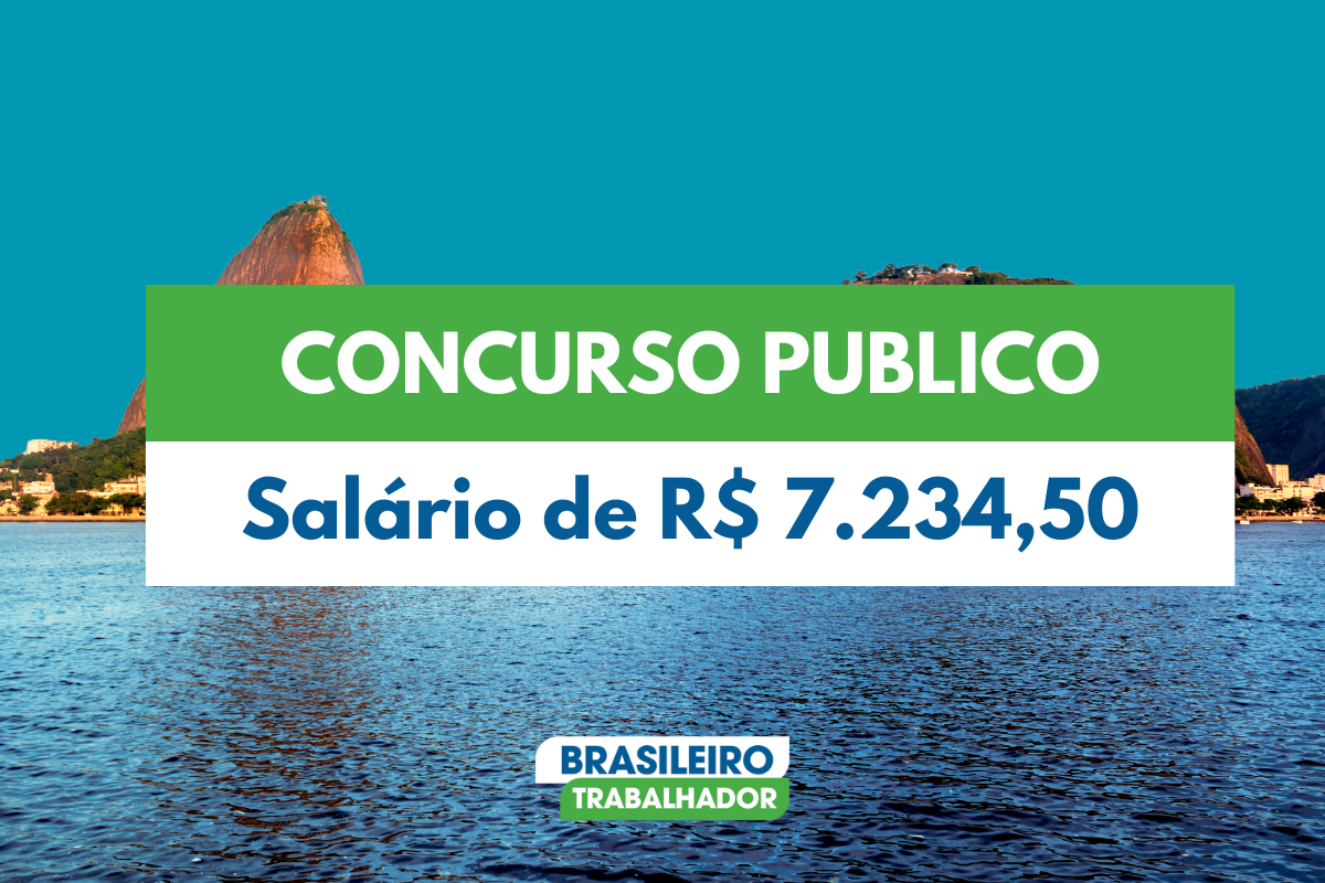 Governo do Rio de Janeiro abre novo concurso com salário de R$ 7.234,50. por 40 horas semanais