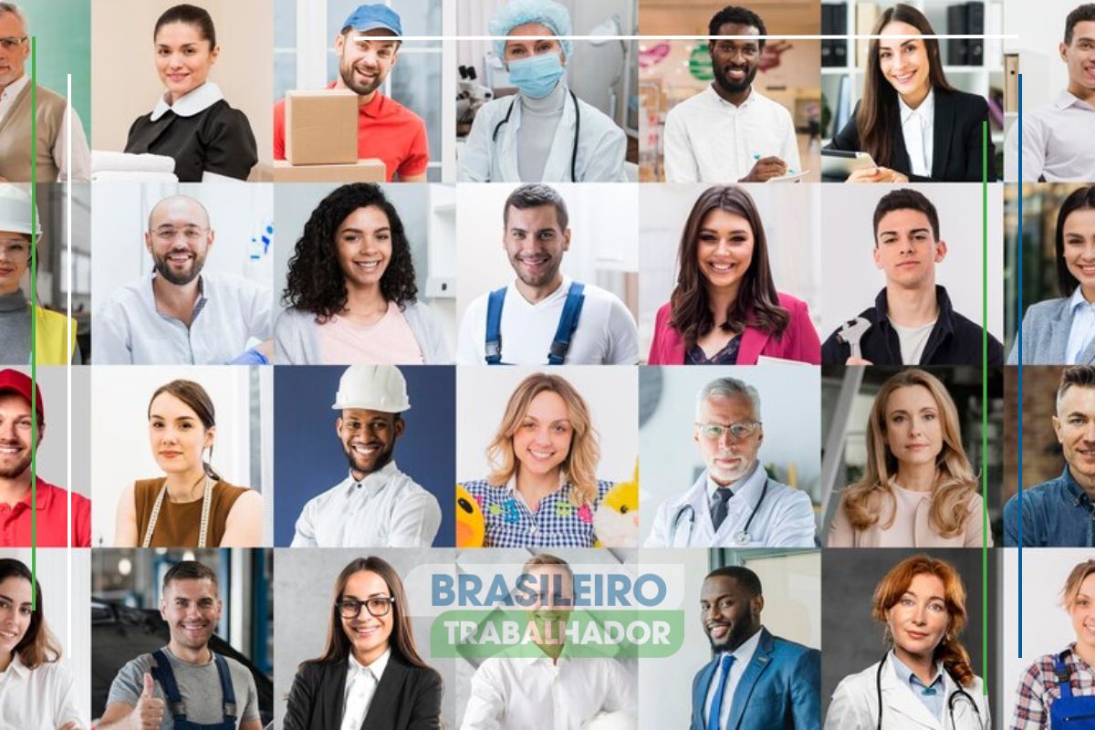 Imagem de diferentes profissionais que se beneficiaram depois que o Governo atualiza regras do seguro-desemprego