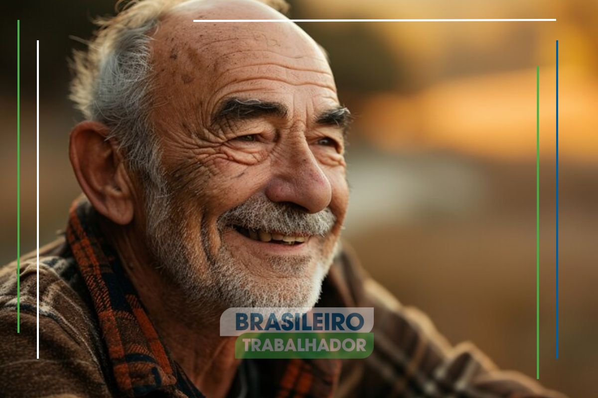 Um senhor sorrindo após ser aprovado no BPC