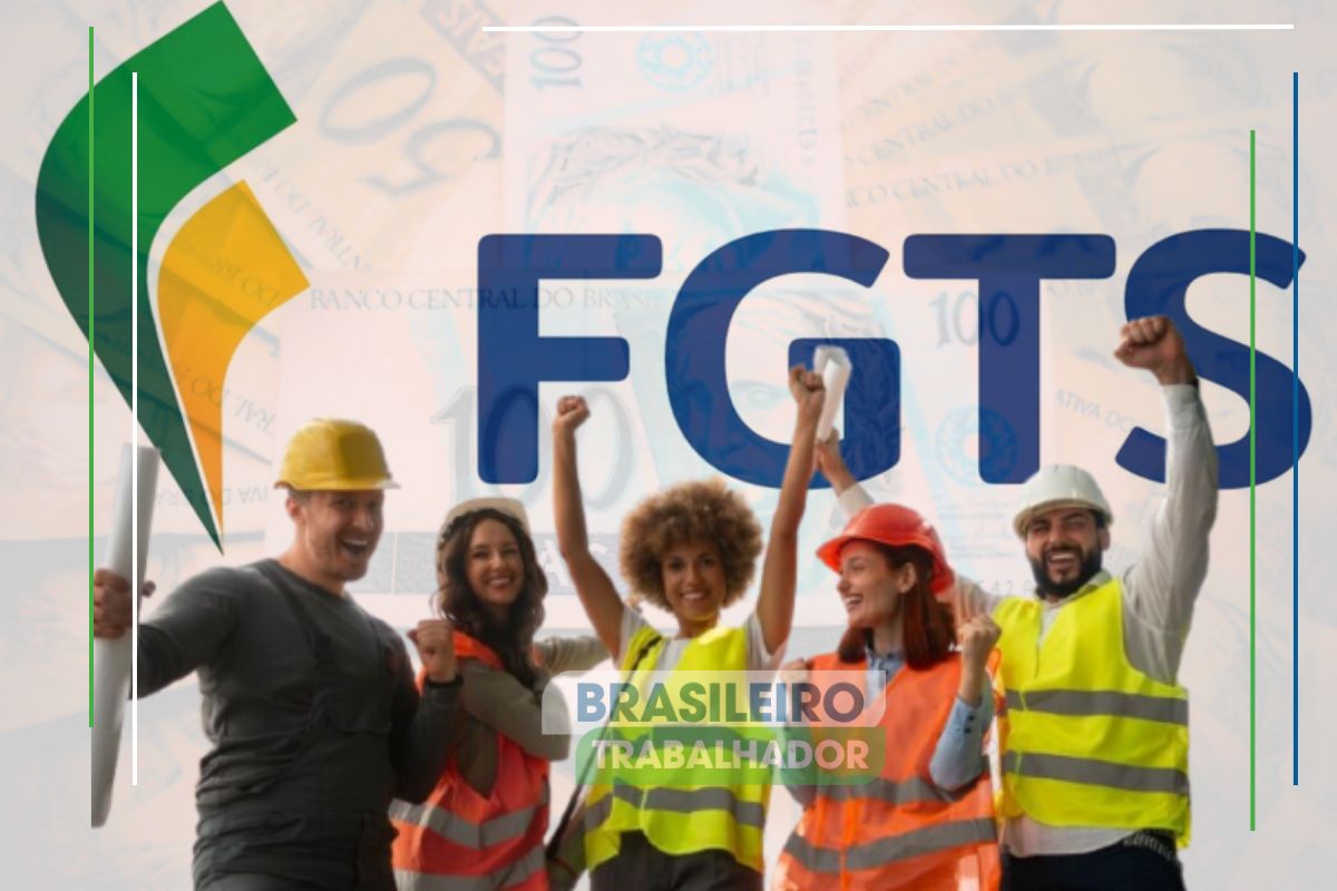 Trabalhadores felizes comemoram a nova chance de saque do FGTS