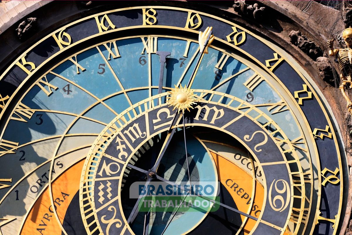 Um relógio sem o zero em algarismos romanos