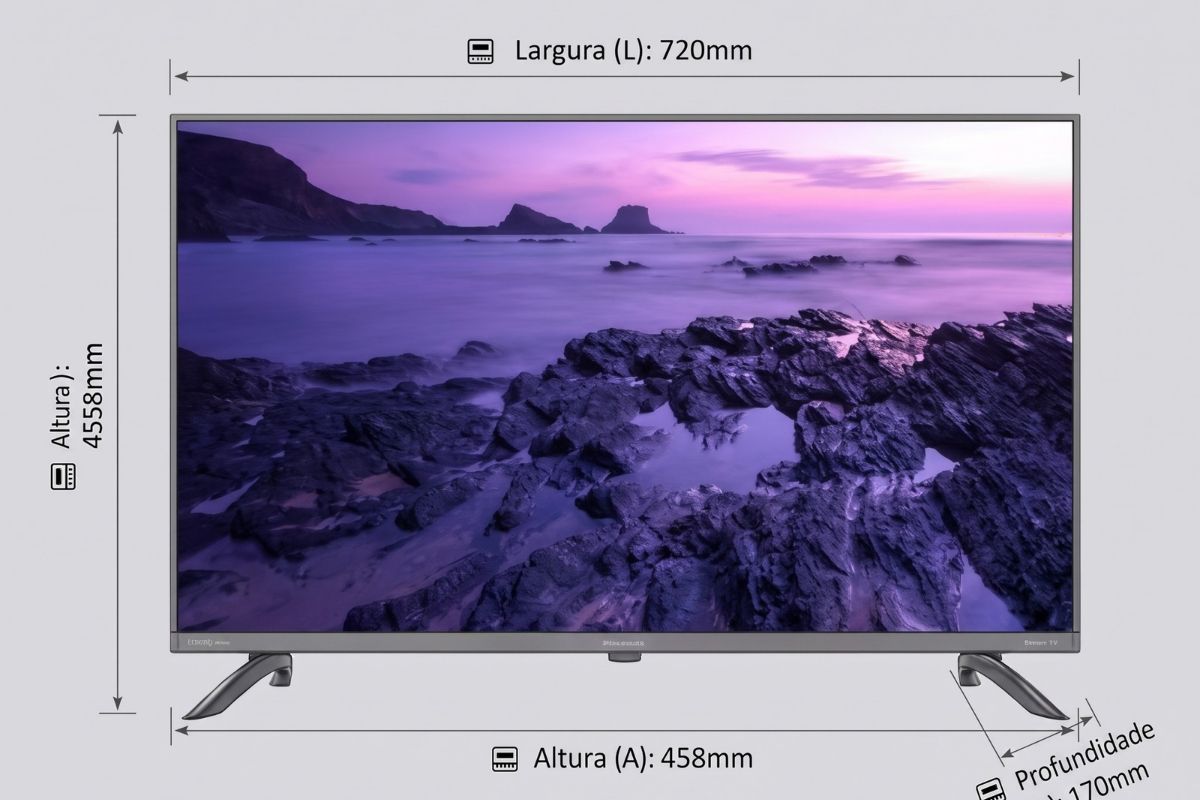 Smart TV Britânia de 32 polegadas 