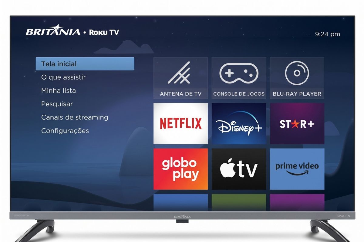 Smart TV Britânia de 32 polegadas 