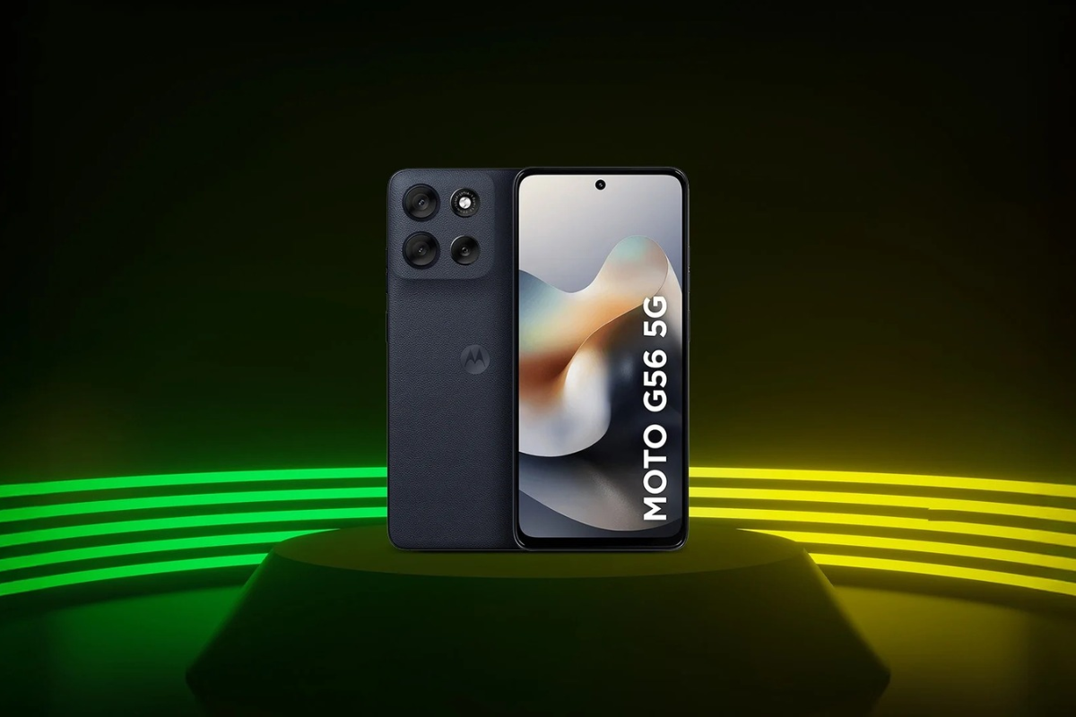 Moto G56 5G na cor preta